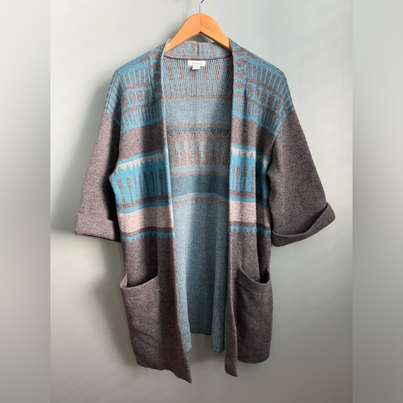 Sundance Quiet Isle Open Front 3/4 Sleeves Cardigan Size PS - Picture 2 of 5